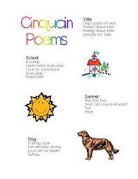 The World Of Mrs B Cinquain Poems Cinquain Poetry Lessons