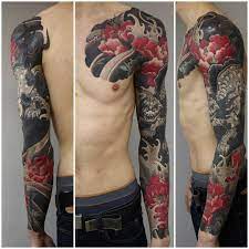 Black Demon Japanese Sleeve Tattoo Sleevetattoos Japanese Sleeve Tattoos Japanese Tattoo Designs Tattoos