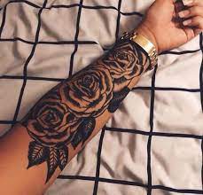 Black And White Rose Arm Tattoo Rose Tattoo On Arm Rose Tattoo Sleeve Sleeve Tattoos For Women