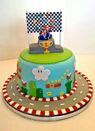 Mario and yoshi are toys but you could eat everything else on the cake. Pin On Reese S 8th Birthday