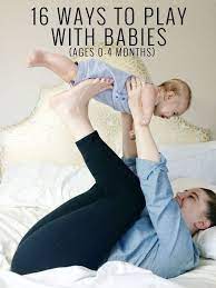 16 Ways To Play With Your Baby Ages 0 4 Months Momma Society New Baby Products Baby Development Infant Activities