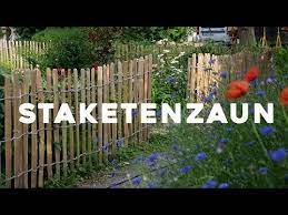 Sie passen demzufolge auch zu natürlichen gärten, beispielsweise zu bauerngärten. 5 Schritte Zum Perfektem Staketenzaun Youtube