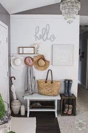 Small Entry Styling Post Christmas Simple Cozy Charm Small Entryways Home Decor Foyer Decorating