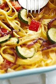 Mediterraner Nudelauflauf Mit Zucchini Und Paprika Rezept Nudelauflauf Zucchini Zucchini Nudel Auflauf