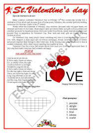 St Valentine Day Esl Worksheet By Yanina 77 In 2020 Valentine Reading Phonics Worksheets Vocabulary Worksheets