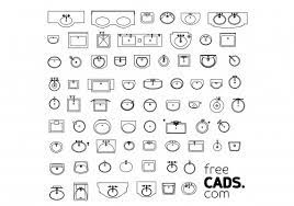 bathroom sinks bundle free cads