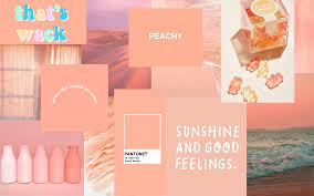 Peach Aesthetic Wallpaper Aesthetic Desktop Wallpaper Peach Wallpaper Cute Desktop Wallpaper