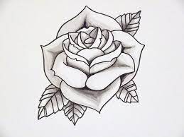 Rose Outline 2 Traditional Rose Tattoos Tattoo Outline Rose Tattoos