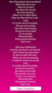Phenomenal Woman Poem Phenomenal Woman Phenomenal Woman Maya Angelou Maya Angelou Poems