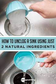 how to unclog a sink using just 2