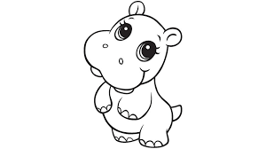 Free printable coloring pages for children that you can print out and color. Learning Friends Hippo Coloring Printable