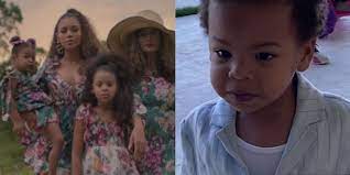 Wherever beyonce goes, her brood follows. See Beyonce S Twins Rumi And Sir Carter In Black Is King