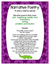 Narrative Poetry Poster Pdf Narrative Poetry Narrative Poem Teaching Poetry
