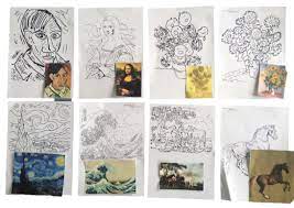 These books helped us learn a lot and do our research about. Famous Painting Colouring Pages Be A Fun Mum