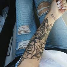 Rose Arm Tattoo Sleeve Tattoos For Women Tattoos Half Sleeve Tattoo