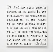 Pablo Neruda Love Poem Canvas Spanish Quotes Literary Wall Decor Modern Home Decor Wedding Anniversary Enga Neruda Quotes Love Quotes For Her Pablo Neruda