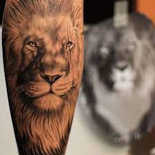 Lion Tattoo Leg Mens Lion Tattoo Lion Head Tattoos Lion Tattoo