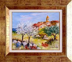 Tableau Peinture Art Tableaux De Provence Amandiers Olivier Paysage De Provence Art En Provence Paysages Peint Paysage De Provence Tableau Peinture Peinture