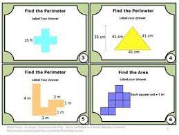 Free Area And Perimeter Task Cards Distance Learning Math Tpt Digital Activities Math Task Cards Math Tasks Free Math Task Cards