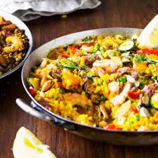 Gemuse Paella Mit Meeresfruchten Rezept Paella Rezept Gemuse Paella Paella