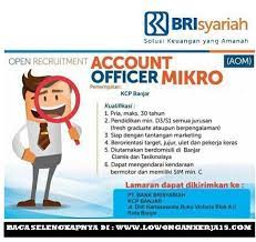 Loker resmi bank bri jobs / posisi : Lowongan Kerja Pt Bank Bri Syariah Banjar Ciamis Tasikmalaya Dan Sekitarnya Rekrutmen Lowongan Kerja Bulan Februari 2021