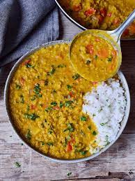 Easy Red Lentil Dahl Masoor Dal Recipe Vegan Curry Dal Rezept Linsen Dal Rezept Veganes Curry