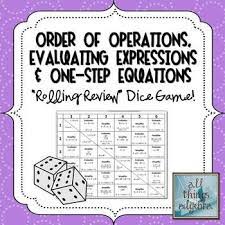 Pin By All Things Algebra On My Tpt Store All Things Algebra One Step Equations Order Of Operations Evaluating Expressions