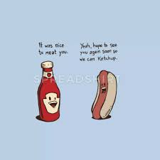 Funny Ketchup And Hotdog Conversation Men S T Shirt Spreadshirt In 2021 Funny Doodles Cute Funny Cartoons Cute Memes