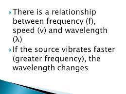 1c It Shows The Relationships Between The Frequency Wavelength And Speed When Faster The Vibrations Same Frequenc Learning Targets Frequencies Relationship