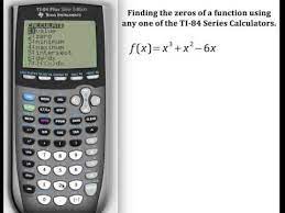 Finding The Zeros Of A Function Using A Ti 84 Series Calculator Calculator Graphing Calculator Basic Algebra