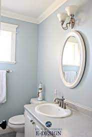 A More Colourful Farmhouse Country Paint Palette Real Homes Real People Kylie M Interiors Light Blue Bathroom Bathroom Paint Colors Blue Best Bathroom Paint Colors