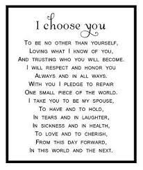I Choose You This Is Beautiful Wedding Vows To Husband To My Future Husband Words