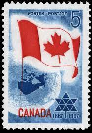 The Canadian Centennial Stamp Of 1967 Well On The Way To Their Bi Centennial Now Am Postage Stamp Art Commemorative Stamps Rare Stamps