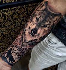 Best 100 Wolf Tattoo Ideas Wolf Tattoo Design Ideas With Meaning Half Sleeve Tattoos For Guys Wolf Tattoos Men Cool Arm Tattoos