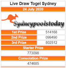 Keluaran Togel Sydney Sdy Hari Ini 24 Juli 2020 27 Agustus Sydney 26 Agustus