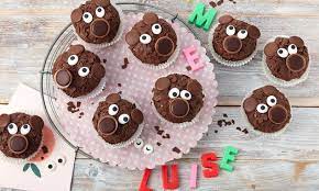 Lustige Barenmuffins Rezept Lecker Kinder Muffins Lebensmittel Essen