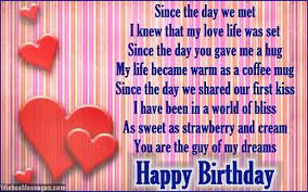 Birthday Poems For Boyfriend Birthday Poems For Boyfriend Boyfriend Birthday Quotes Birthday Wishes For Boyfriend