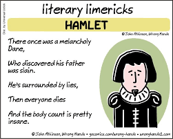 Literary Limericks Hamlet Literature Humor Literary Humor Literature