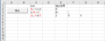 Vba Vbaで色文字を検索して指定列に表示させたい Teratail