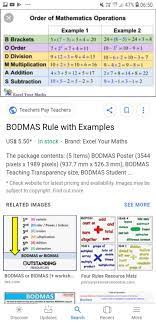 Pin By Glen Young On Ta Math Teacher Math Bodmas