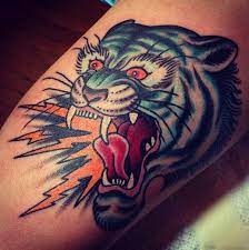 Traditional Style Tiger Tattoo Kings Avenue Jpg 602 604 Kings Avenue Tattoo Tiger Tattoo Traditional Tiger Tattoo