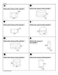 Volume Of Cylinders Cones And Spheres Sum Em Activity 7th Grade Math Worksheets Middle School Math Lesson Plans Pre Algebra