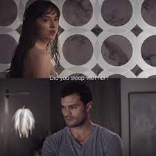 Believing they have left behind shadowy figures from their past, newlyweds christian and ana fully embrace an inextricable connection and shared life of luxury. The Scene After Christian Comes Back From Elena Ana Is Pregnant In This Scene Fiftyshadesfreed Shades Of Grey Movie Fifty Shades Series Fifty Shades Movie