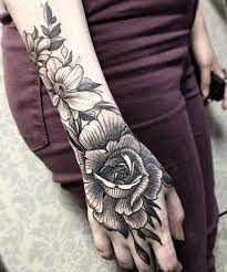 Great Placement Of Floral Wrist Tattoos For Girls Love Life Fun Hand Tattoos Full Hand Tattoo Hand Tattoos For Women