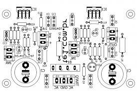 Circuito De Amplificador De Potencia De Audio Com Tda2052 60 Watts Amplificador Potencia Amplificador De Audio
