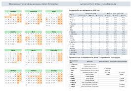 Proizvodstvennyj Kalendar Respubliki Tatarstan Na 2020 God