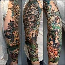 Albachiara Livieri On Instagram Miyazaki In Progress Ghibli World Miyazaki Hayaomiyazaki Tattoo C Ghibli Tattoo Studio Ghibli Tattoo Sleeve Tattoos