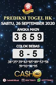 Prediksi Togel Hongkong Sabtu 26 September 2020 Rabu Minggu Selasa