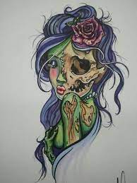 Zombie Zombie Girl Tattoos Zombie Tattoos Girl Tattoos