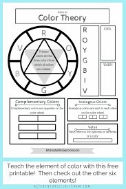 Various color wheels show primary colors, secondary colors and tertiary colors. Printable Color Wheel An Intro To Color Theory For Kids The Kitchen Table Classroom
